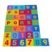Tapis de sol puzzle mousse 36 pièces alphabet + chiffres  multicolore Homcom    022053